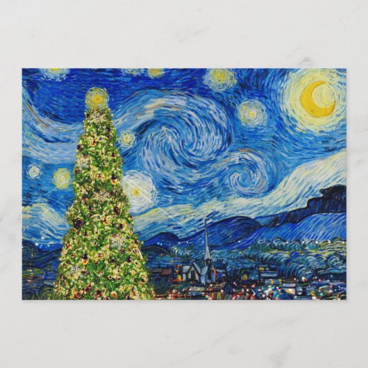 Van Gogh Starry Night - Christmas Tree Table Numbe Programm (Vorderseite)