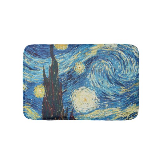 Van Gogh Starry Night Classic Impressionismus Art Badematte (Vorderseite)
