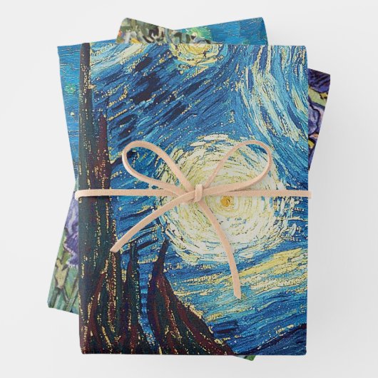 Van Gogh Starry Night Classic Impressionismus Art Geschenkpapier Set (Beispiel)