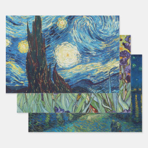 Van Gogh Starry Night Classic Impressionismus Art Geschenkpapier Set