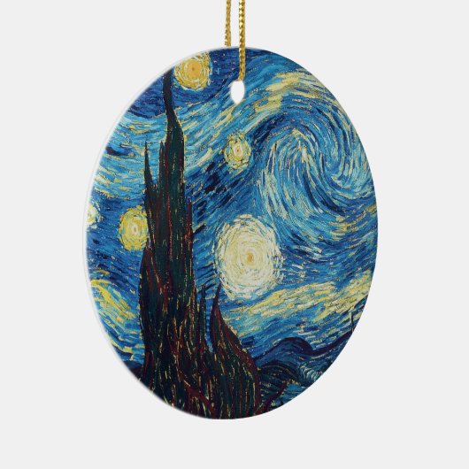 Van Gogh Starry Night Classic Impressionismus Art Keramik Ornament (Rechts)