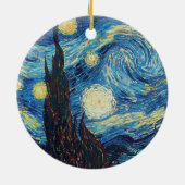 Van Gogh Starry Night Classic Impressionismus Art Keramik Ornament (Hinten)