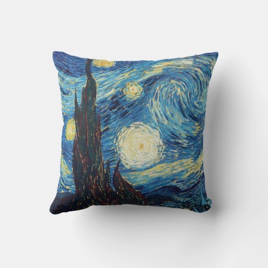 Van Gogh Starry Night Classic Impressionismus Art Kissen (Rückseite)