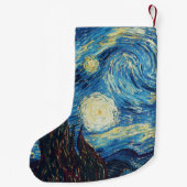 Van Gogh Starry Night Classic Impressionismus Art Kleiner Weihnachtsstrumpf (Rückseite)
