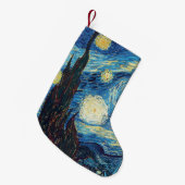 Van Gogh Starry Night Classic Impressionismus Art Kleiner Weihnachtsstrumpf (Vorderansicht (hängend))