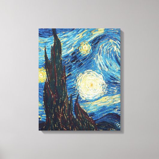 Van Gogh Starry Night Classic Impressionismus Art Leinwanddruck (Vorderseite)