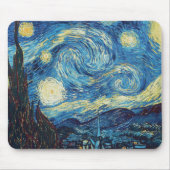 Van Gogh Starry Night Classic Impressionismus Art Mousepad (Vorne)