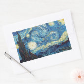 Van Gogh Starry Night Classic Impressionismus Art Rechteckiger Aufkleber (Umschlag)