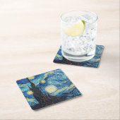 Van Gogh Starry Night Classic Impressionismus Art Rechteckiger Pappuntersetzer (Vor Ort)