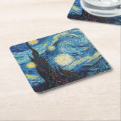 Van Gogh Starry Night Classic Impressionismus Art Rechteckiger Pappuntersetzer (angewinkelt)