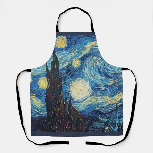 Van Gogh Starry Night Classic Impressionismus Art Schürze (Vorderseite)