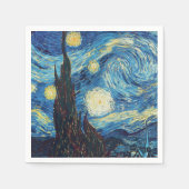 Van Gogh Starry Night Classic Impressionismus Art Serviette (Vorderseite)
