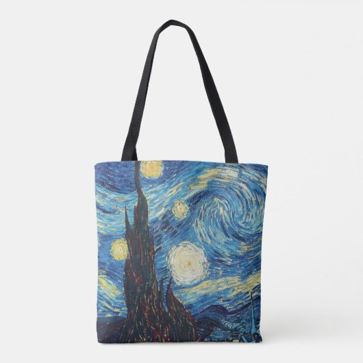Van Gogh Starry Night Classic Impressionismus Art Tasche (Rückseite)
