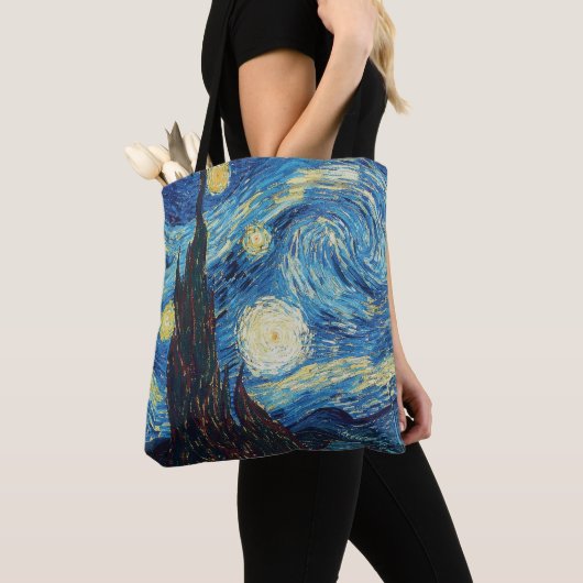 Van Gogh Starry Night Classic Impressionismus Art Tasche (Von Nahem)