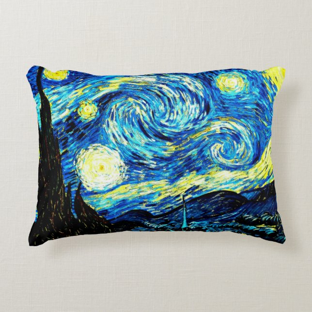 Van Gogh - Starry Night Dekokissen (Vorderseite)