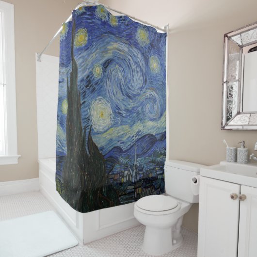 Van Gogh Starry Night Duschvorhang (Beispiel)
