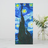 Van Gogh Starry Night Einladung (Stehend Vorderseite)