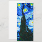 Van Gogh Starry Night Einladung (Vorne/Hinten)