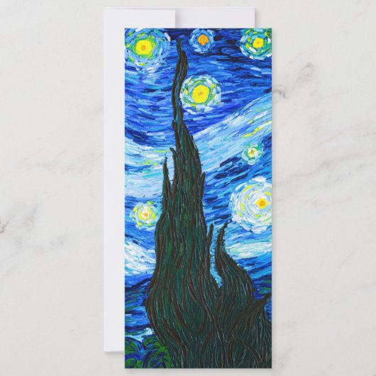 Van Gogh Starry Night Einladung (Vorderseite)