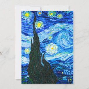 Van Gogh Starry Night Einladung