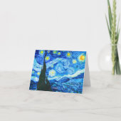 Van Gogh Starry Night Einladung (Rückseite)