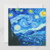 Van Gogh Starry Night Einladung (Vorderseite)