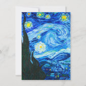 Van Gogh Starry Night Einladung (Vorderseite)