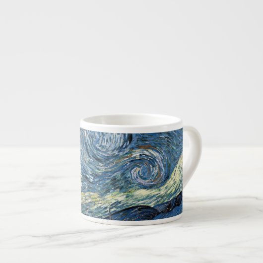 Van Gogh Starry Night Espressotasse (Vorderseite Rechts)