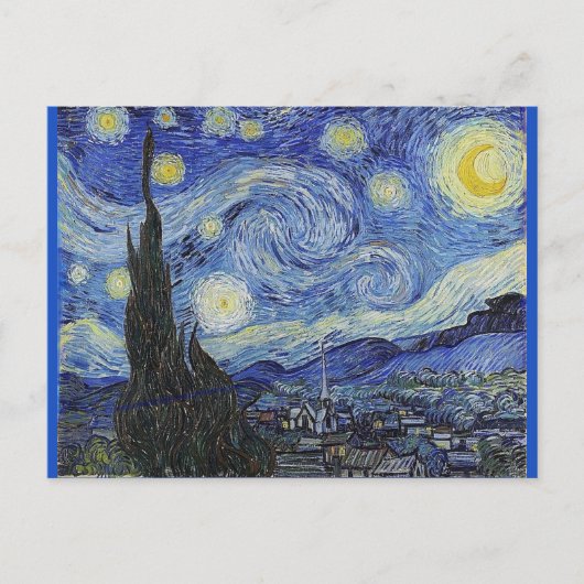 Van Gogh, Starry Night Feiertagspostkarte (Vorderseite)