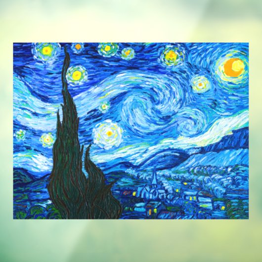 Van Gogh Starry Night Fensteraufkleber (Blatt 3)