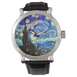 Van Gogh Starry Night Fine Art Armbanduhr