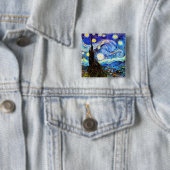Van Gogh Starry Night Fine Art Button (Beispiel)