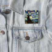 Van Gogh Starry Night Fine Art Button (Beispiel)