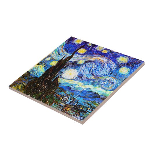 Van Gogh Starry Night Fine Art Fliese (Seite)