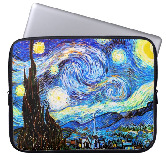 Van Gogh Starry Night Fine Art Laptopschutzhülle (Vorderseite)