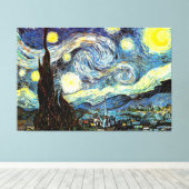 Van Gogh Starry Night Fine Art Leinwanddruck (Insitu (Holzboden))