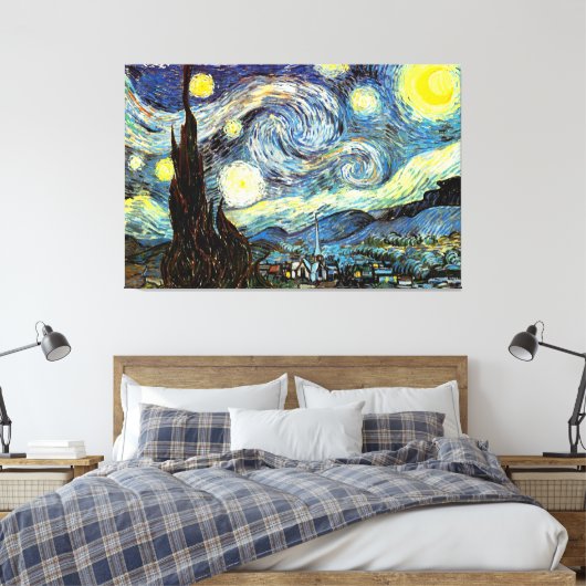 Van Gogh Starry Night Fine Art Leinwanddruck (Insitu (Schlafzimmer))