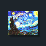 Van Gogh Starry Night Fine Art Leinwanddruck<br><div class="desc">Starry Night,  schöne Kunst von Vincent van Gogh.</div>