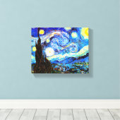 Van Gogh Starry Night Fine Art Leinwanddruck (Insitu (Holzboden))