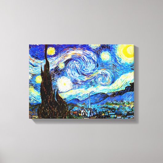 Van Gogh Starry Night Fine Art Leinwanddruck (Vorderseite)