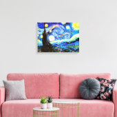 Van Gogh Starry Night Fine Art Leinwanddruck (Insitu (Wohnzimmer))
