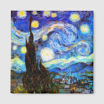 Van Gogh Starry Night Fine Art Magnet<br><div class="desc">Starry Night,  schöne Kunst von Vincent van Gogh.</div>