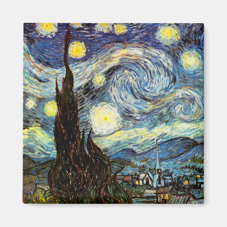 Van Gogh Starry Night Fine Art Magnet