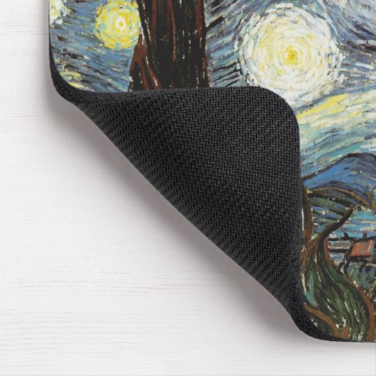 Van Gogh Starry Night Fine Art Mousepad (Ecke)