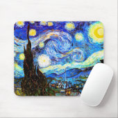 Van Gogh Starry Night Fine Art Mousepad (Mit Mouse)