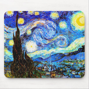 Van Gogh Starry Night Fine Art Mousepad