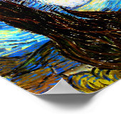 Van Gogh Starry Night Fine Art Poster (Ecke)