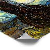 Van Gogh Starry Night Fine Art Poster (Ecke)