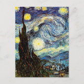 Van Gogh Starry Night Fine Art Postkarte (Vorderseite)