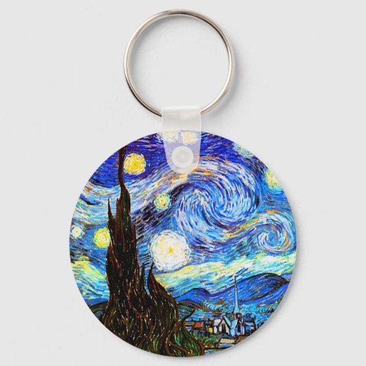 Van Gogh Starry Night Fine Art Schlüsselanhänger (Vorderseite)